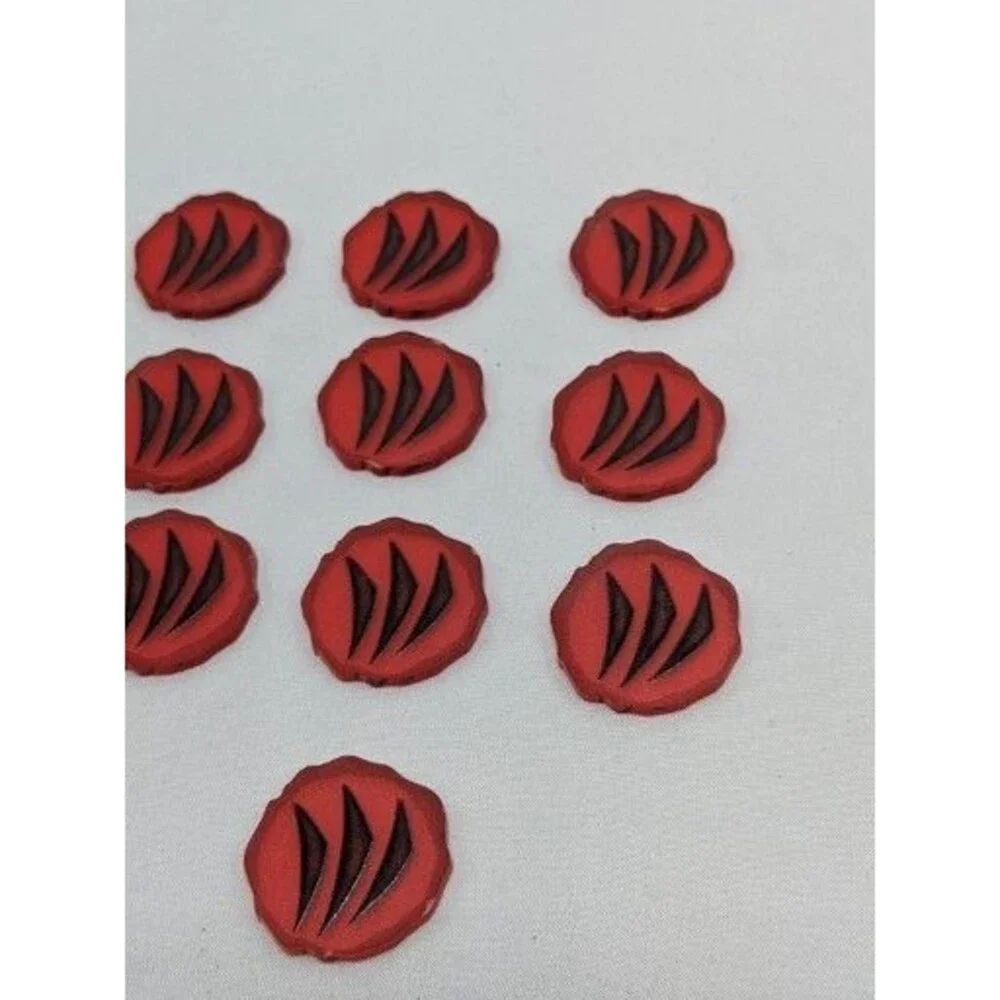 Lot Of (10) Spirit Island Acrylic Animal Element Tokens